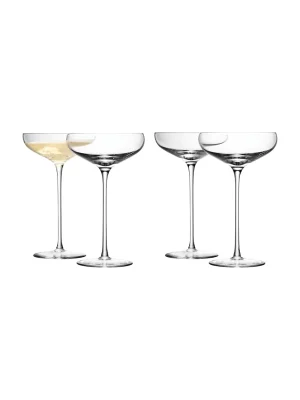 LSA Set of 4 Wine Champagne Saucers