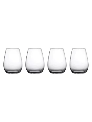 Marquis by Waterford Moments 4-Piece Stemless Crystalline Wine Glass