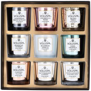 Voluspa Nine Piece Scented Candle Set