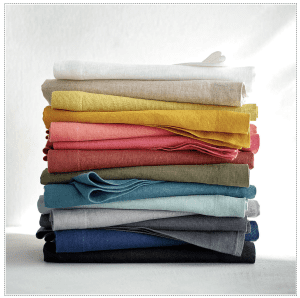 linen napkins from Crate and Barrel