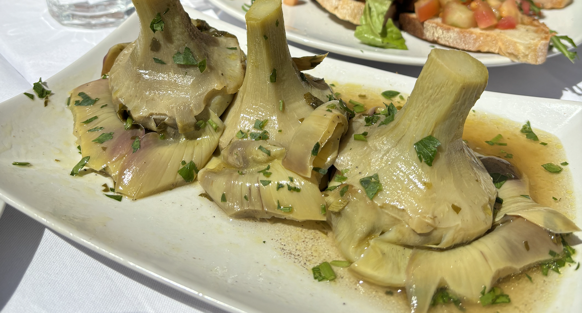 Roman braised artichokes recipe