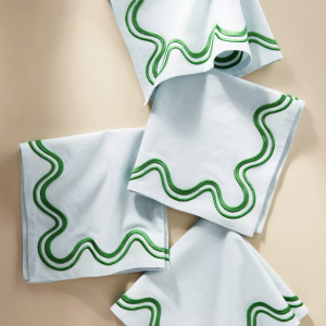 Madeline Embroidered Napkins, Set of 4, at Anthropologie